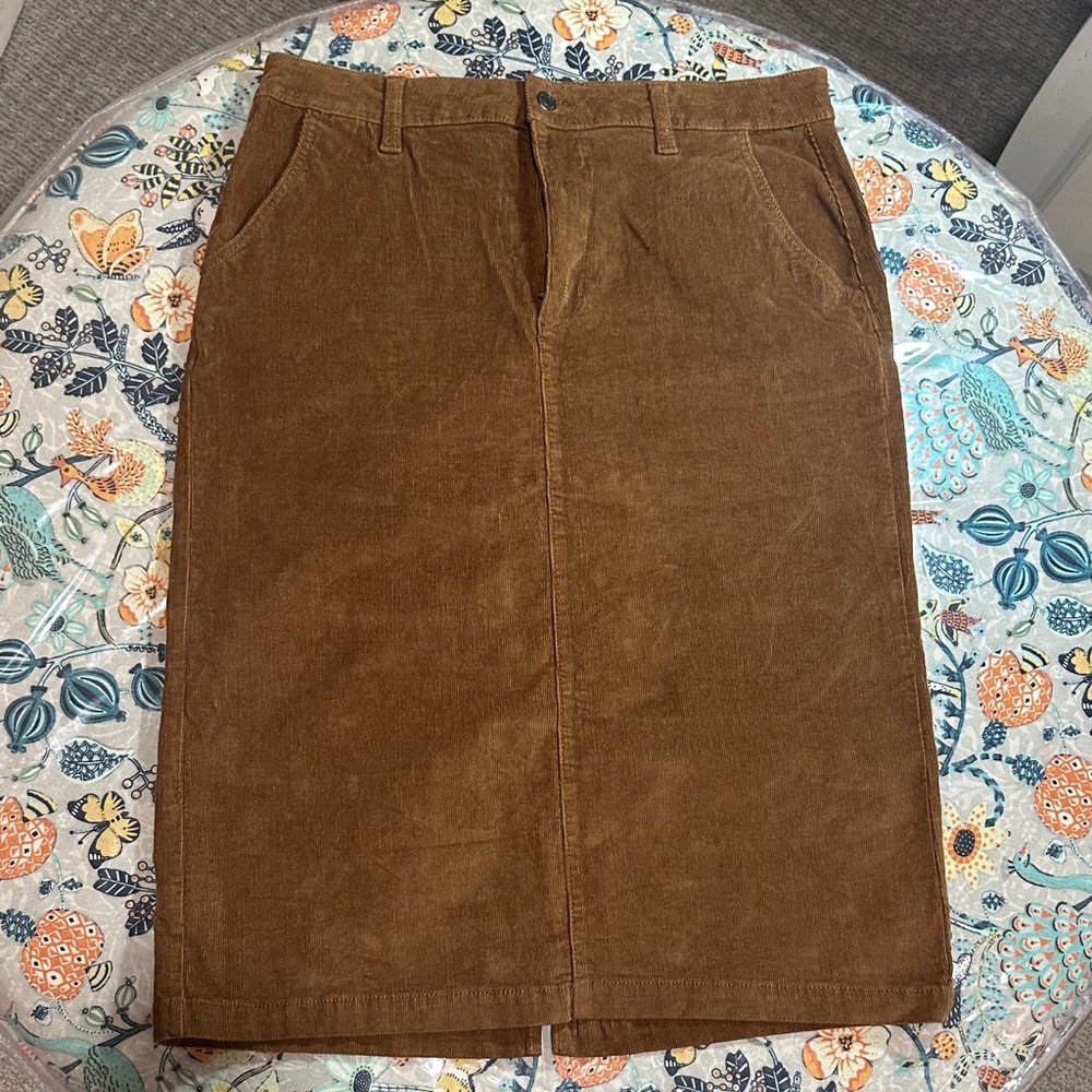 Time and Tru Brown Pencil Skirt